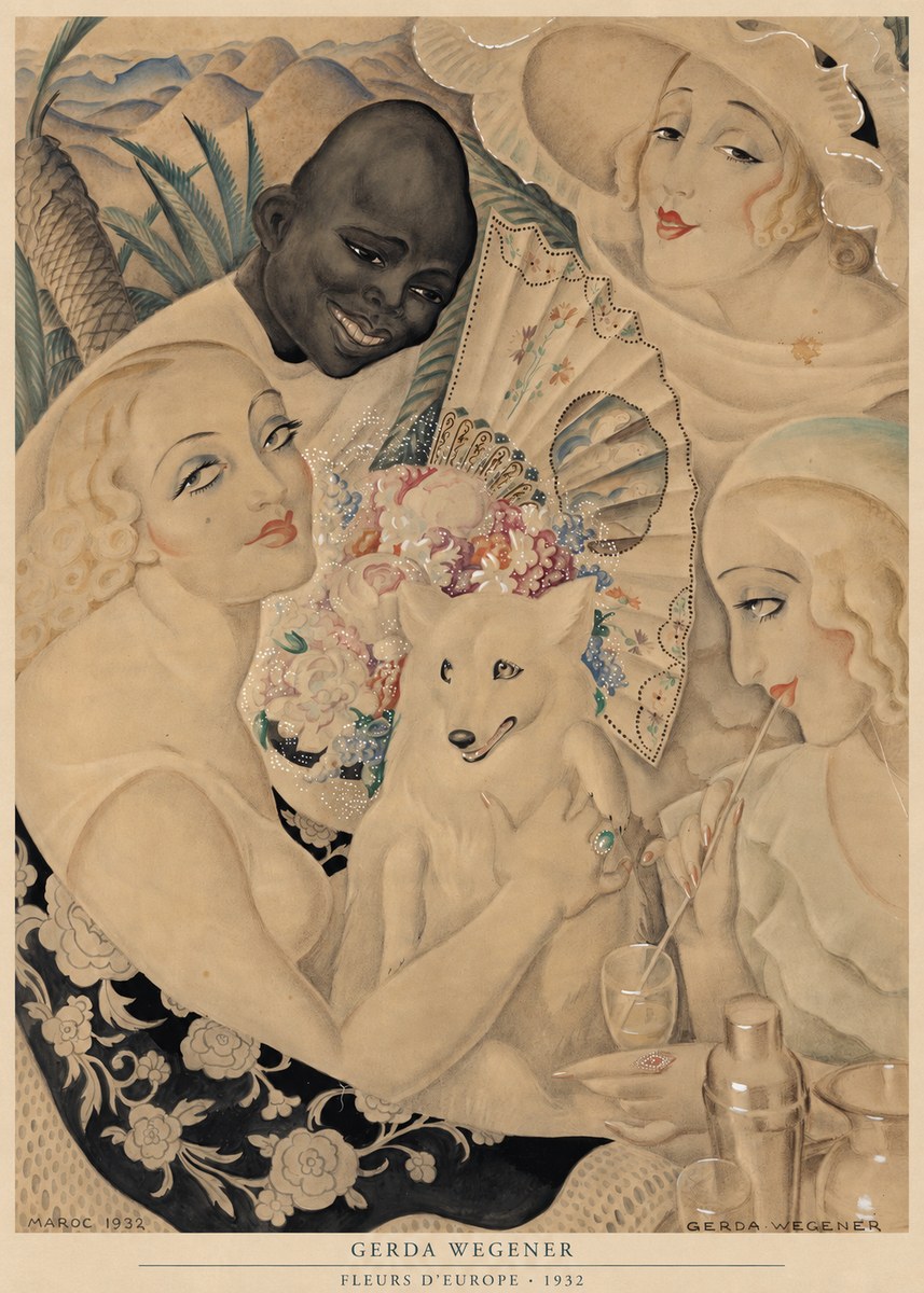 Gerda Wegener Fleurs D'europe No6 - Póster