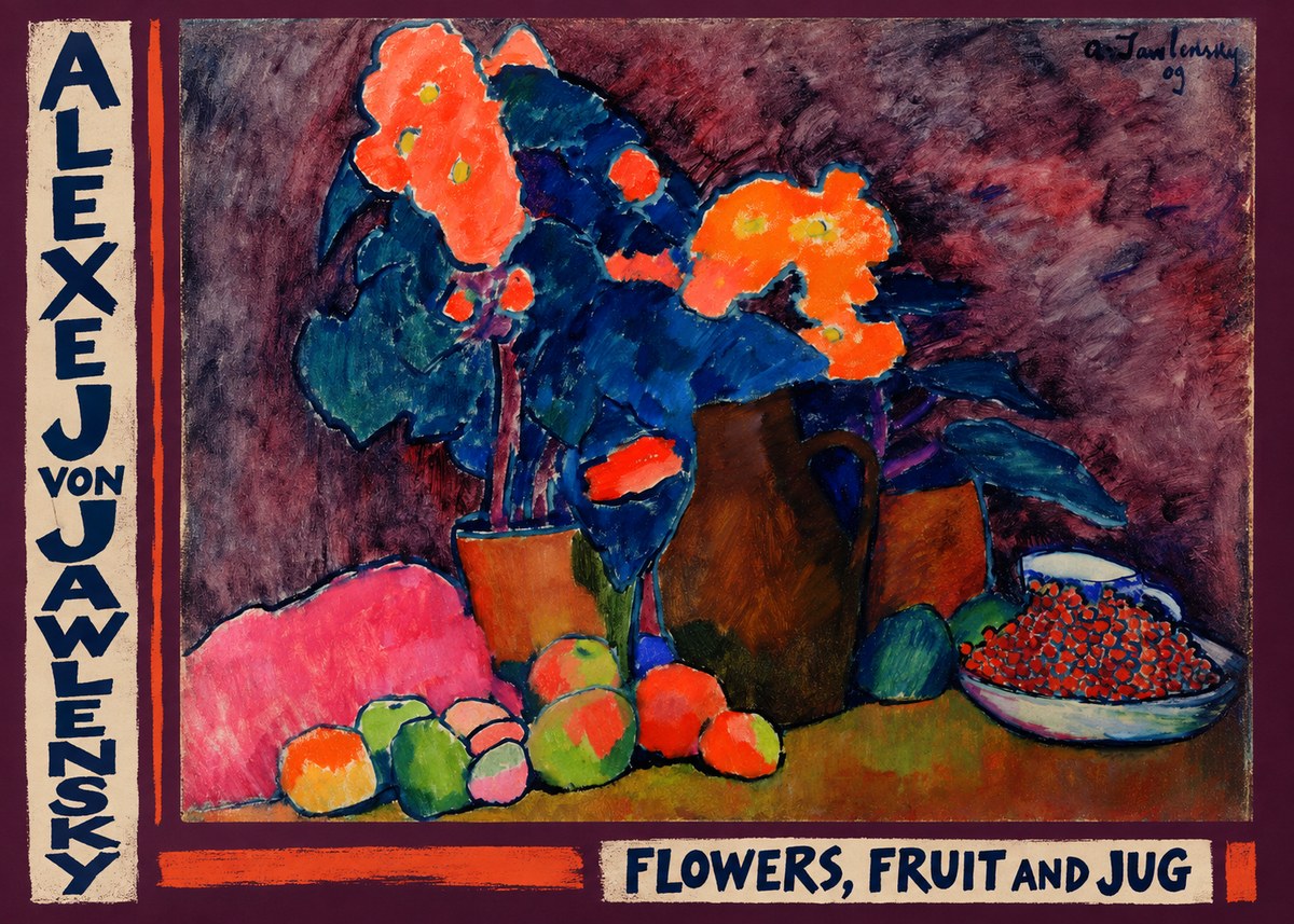 Alexej von Jawlensky Flowers, Fruit and Jug No2 - Póster