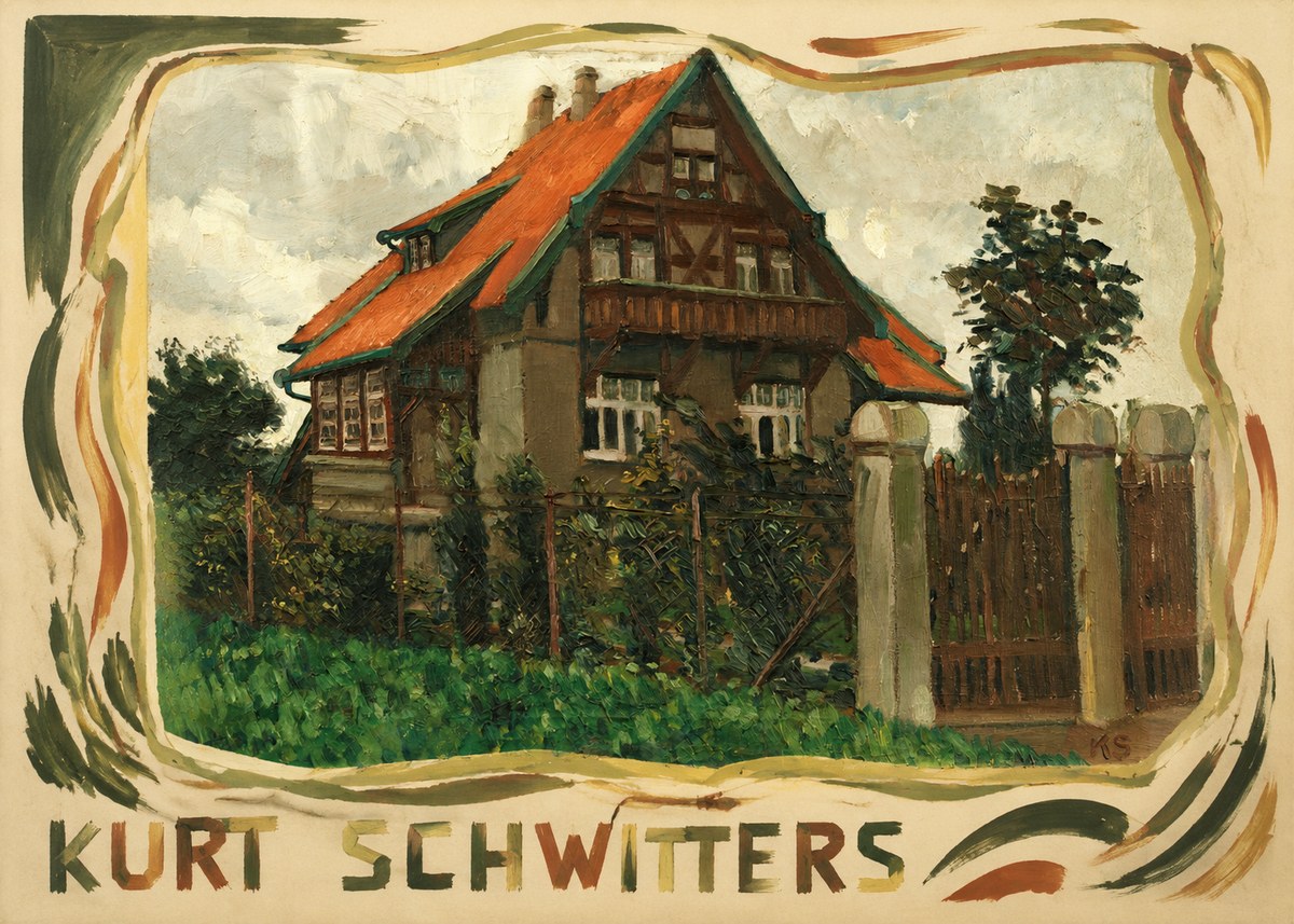 Kurt Schwitters The House on Berggasse No3 - Póster