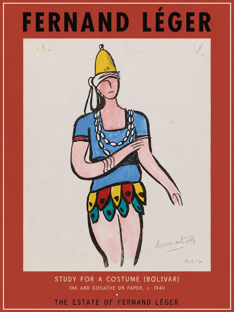 Fernand Léger Danse Rituelle No2 - Póster