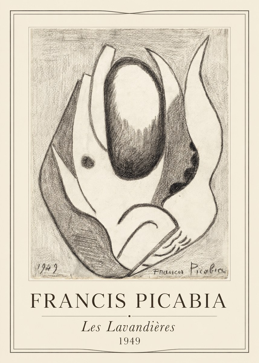 Francis Picabia Les Lavandières No1 - Póster