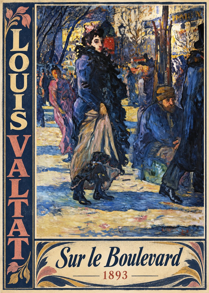 Louis Valtat Sur Le Boulevard No3 - Póster