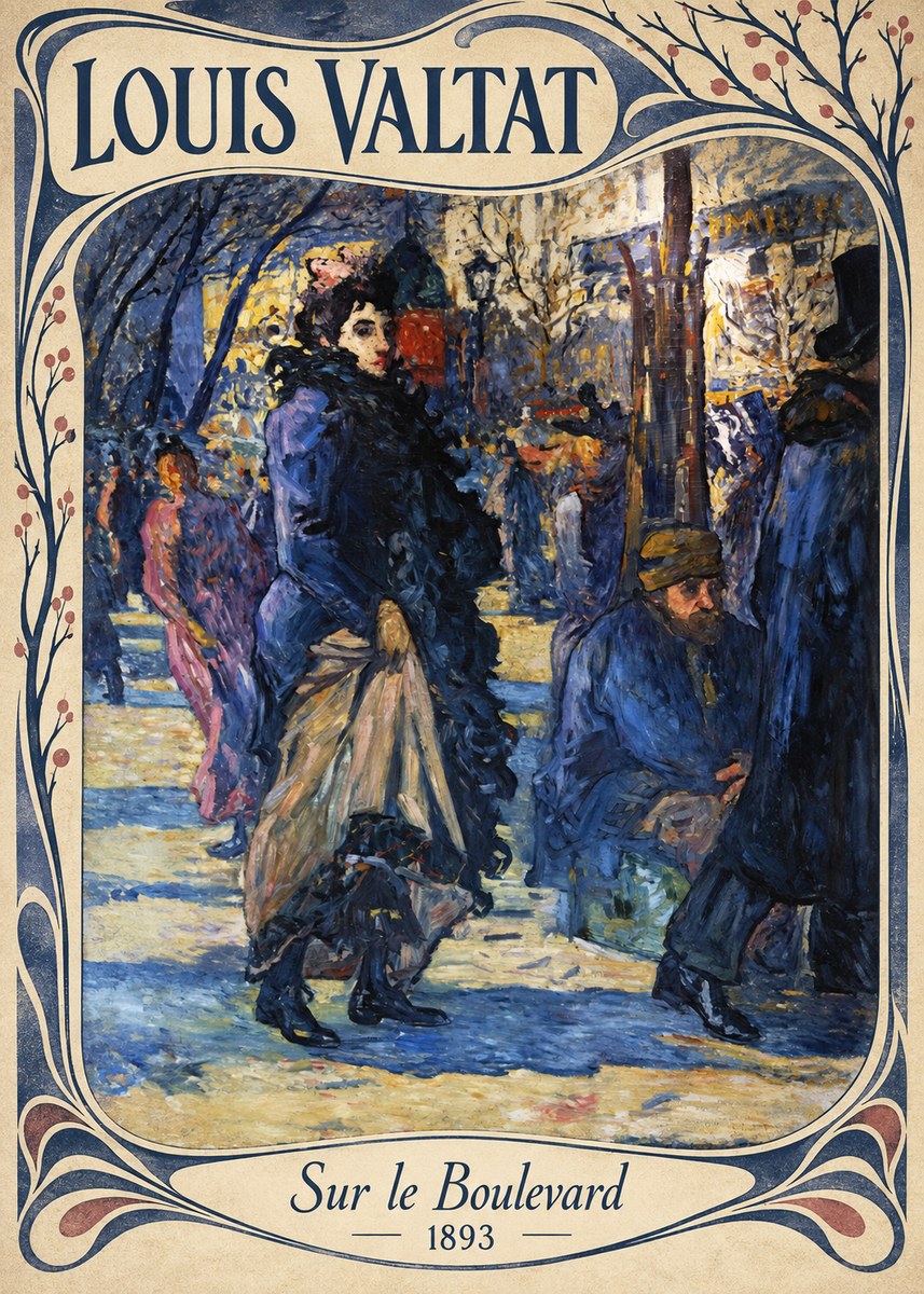 Louis Valtat Sur Le Boulevard No4 - Póster
