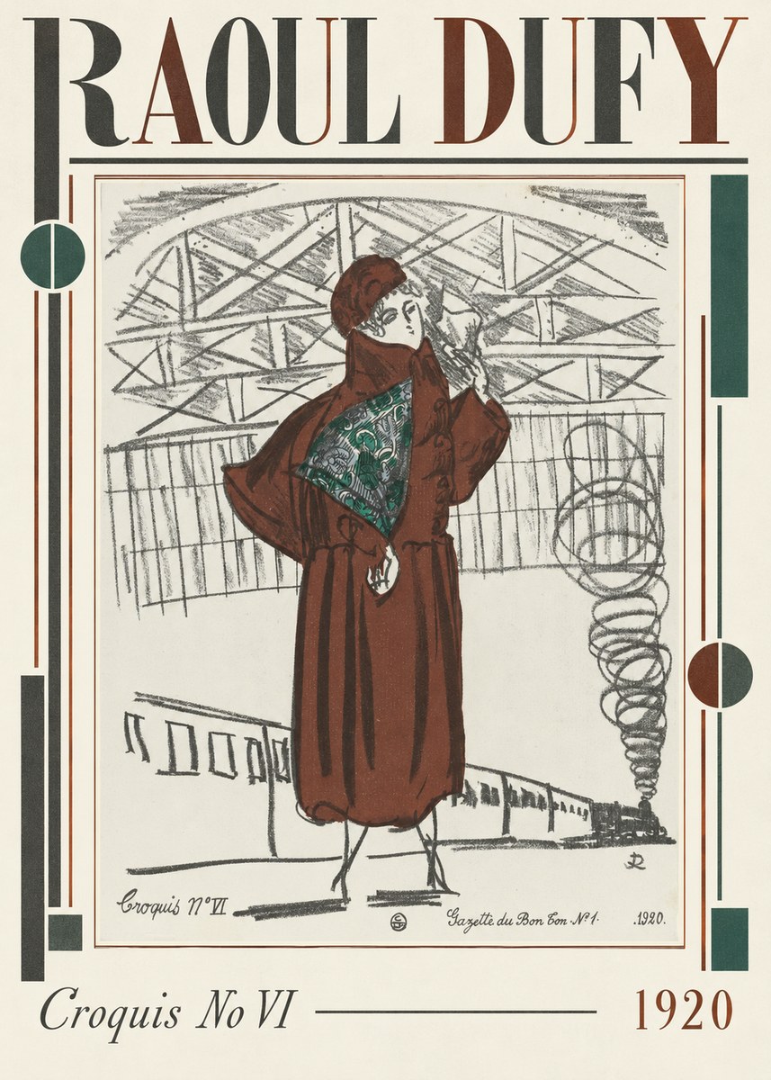 Raoul Dufy Croquis No Vi No2 - Póster