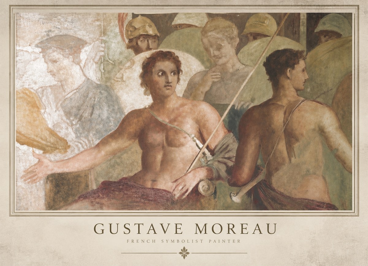 Gustave Moreau Les Prétendants No3 - Póster