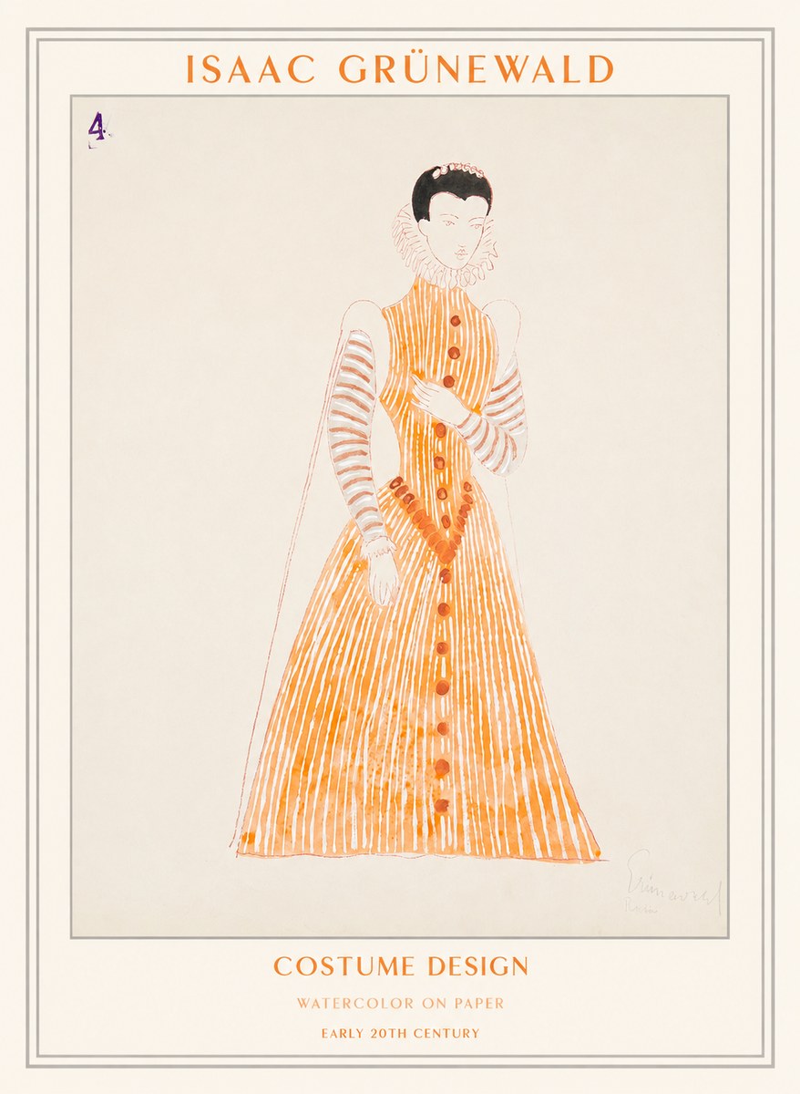 Isaac Grünewald Costume Design VII No1 - Póster