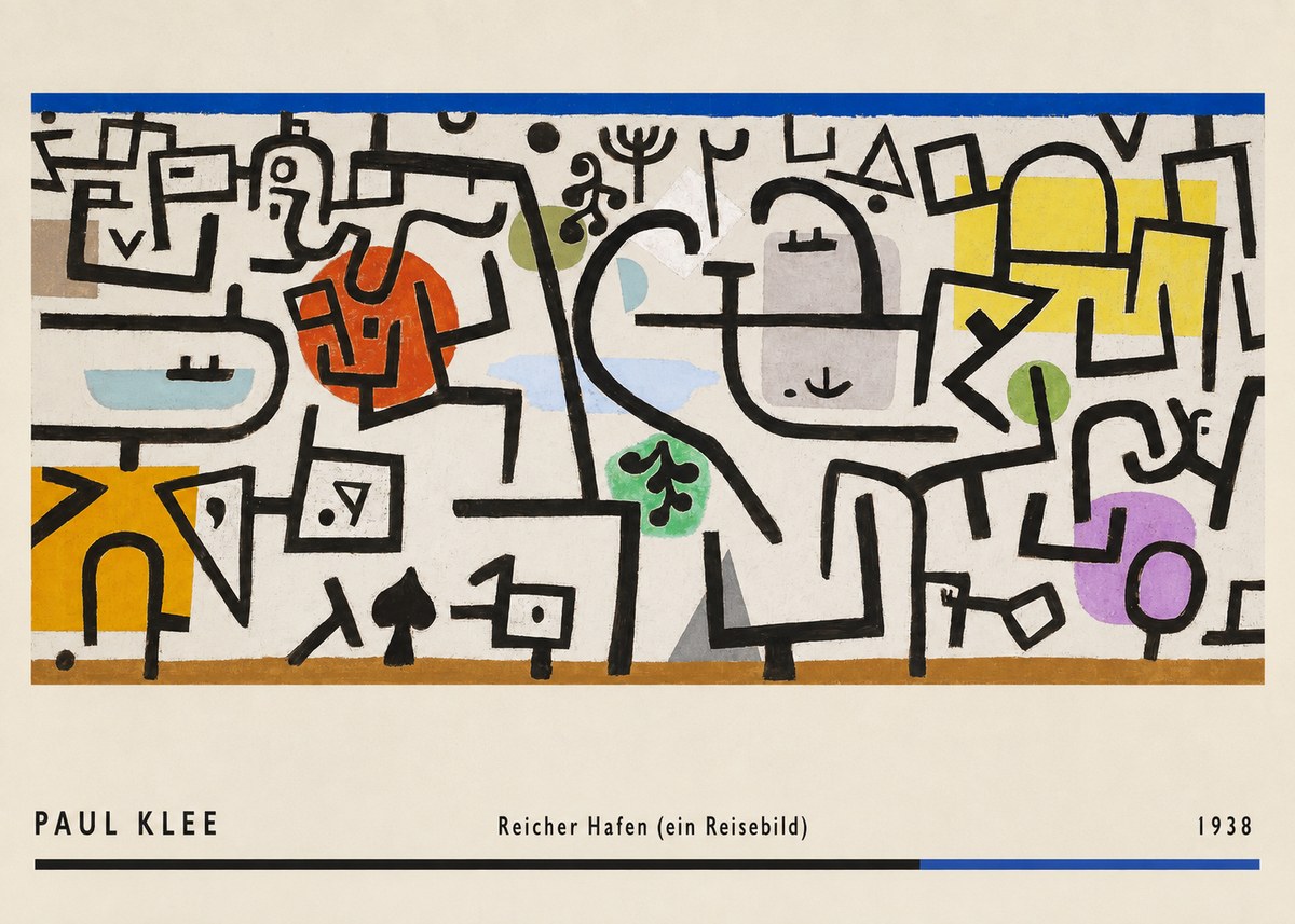 Paul Klee Reicher Hafen (Ein Reisebild) II No2 - Póster