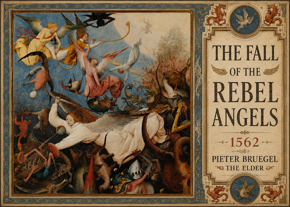Pieter Bruegel The Fall of the Rebel Angels II No3 - Póster