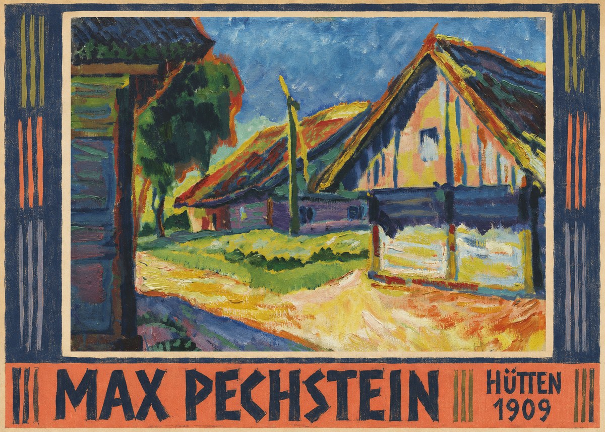 Max Pechstein Hütten 1909 No5 - Póster