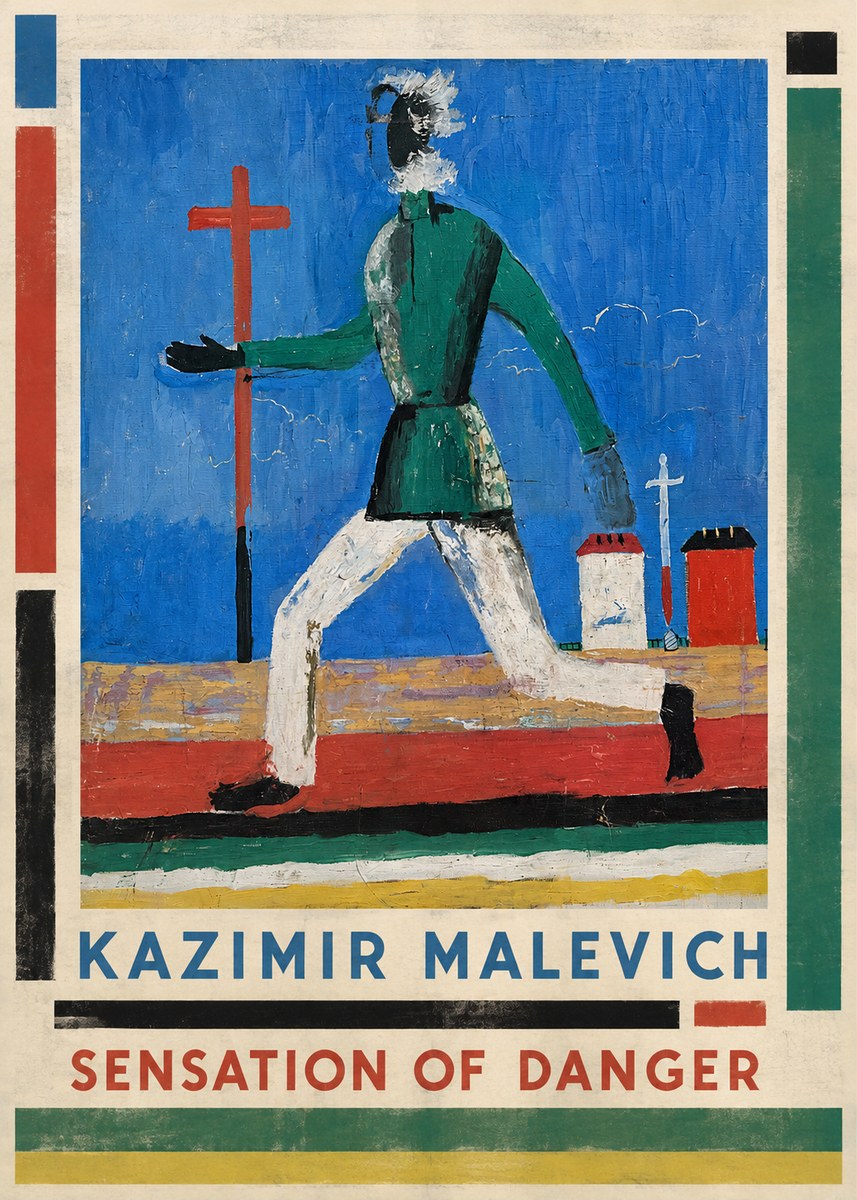 Kazimir Malevich Sensation of Danger No1 - Póster
