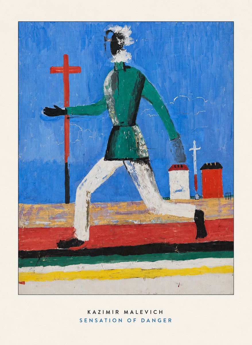 Kazimir Malevich Sensation of Danger No6 - Póster