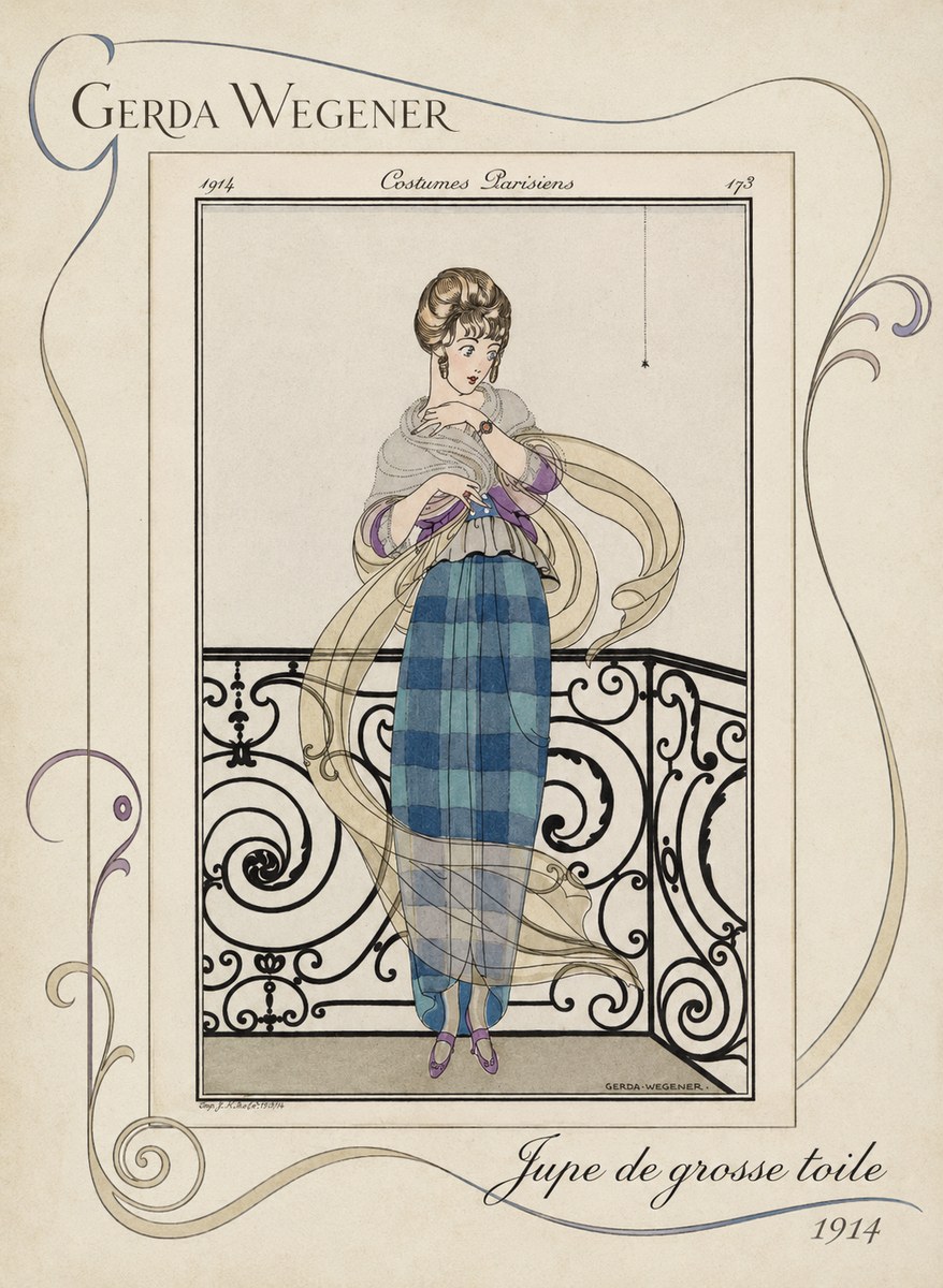 Gerda Wegener Jupe De Grosse Toile No3 - Póster
