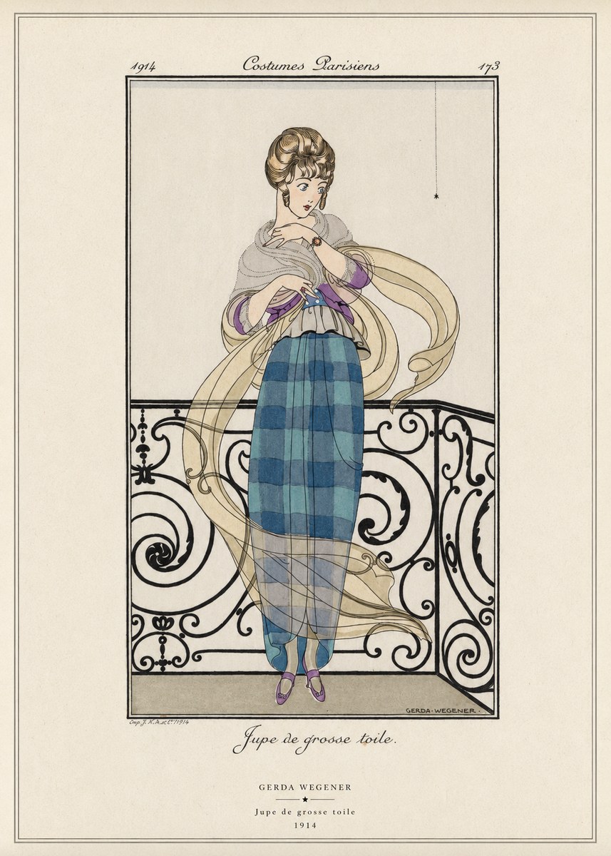 Gerda Wegener Jupe De Grosse Toile No6 - Póster