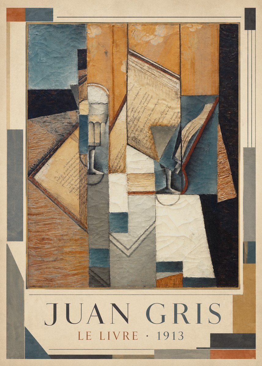 Juan Gris Le Livre No1 - Póster