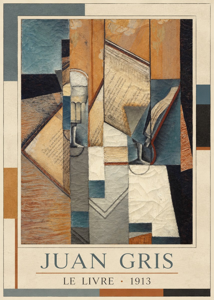 Juan Gris Le Livre No3 - Póster