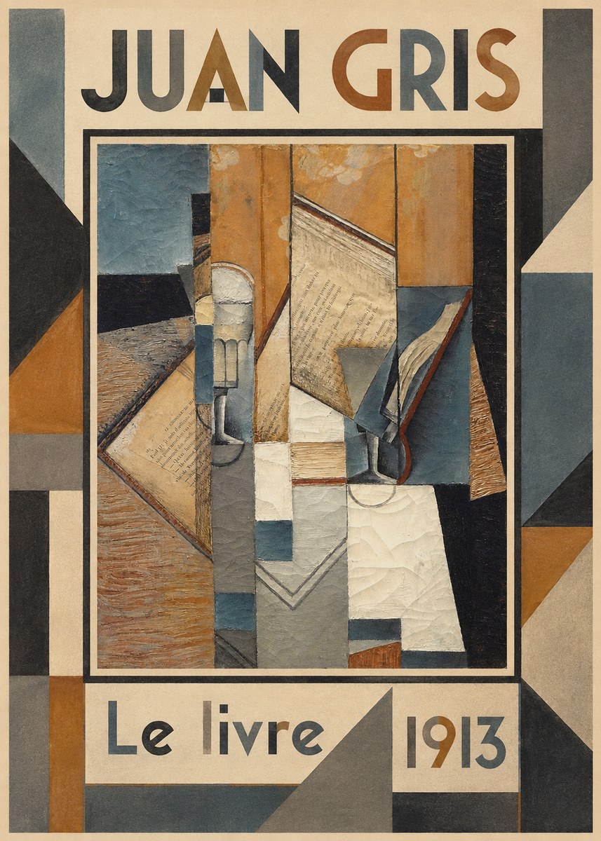 Juan Gris Le Livre No4 - Póster