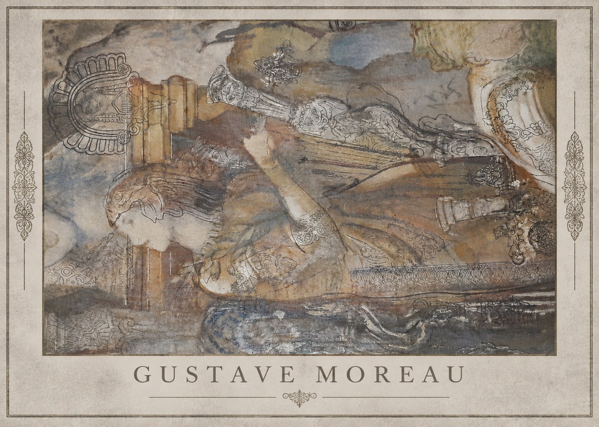 Gustave Moreau Study for the Triumph of Death No3 - Póster