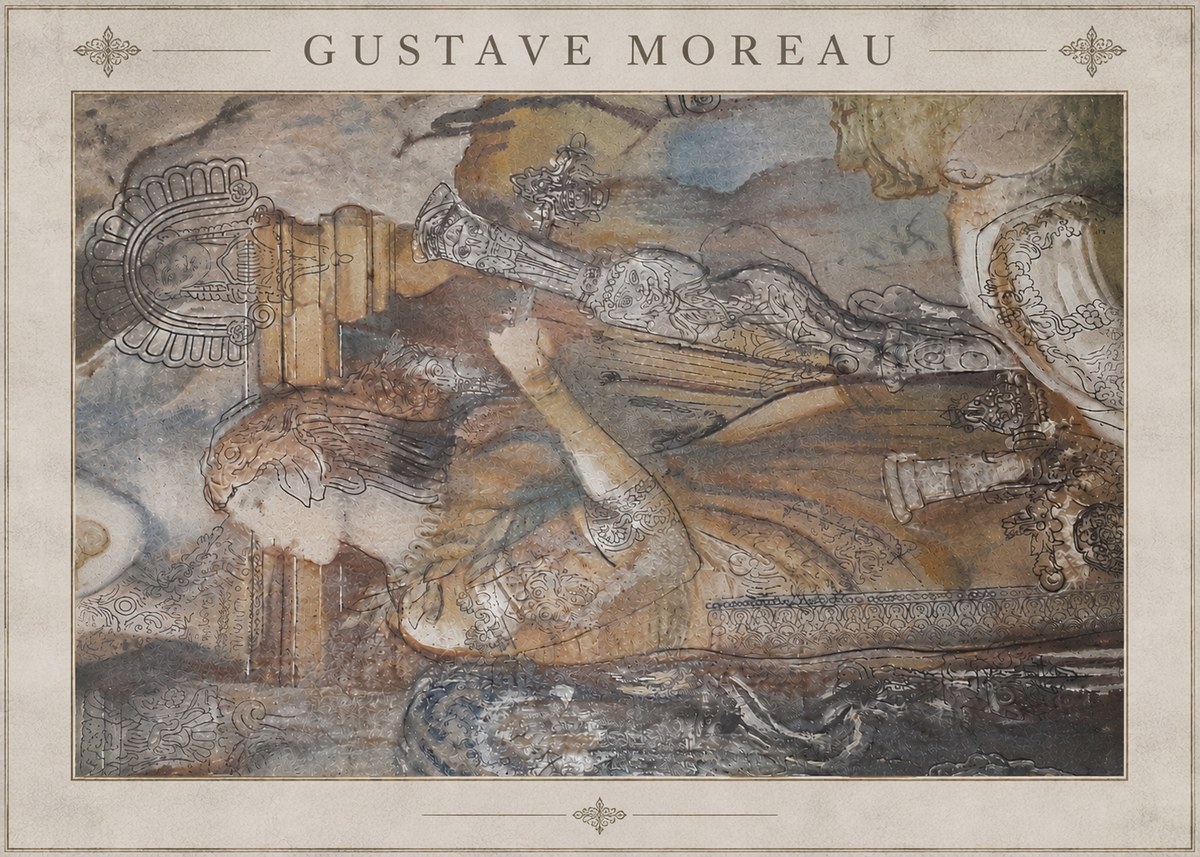 Gustave Moreau Study for the Triumph of Death No4 - Póster
