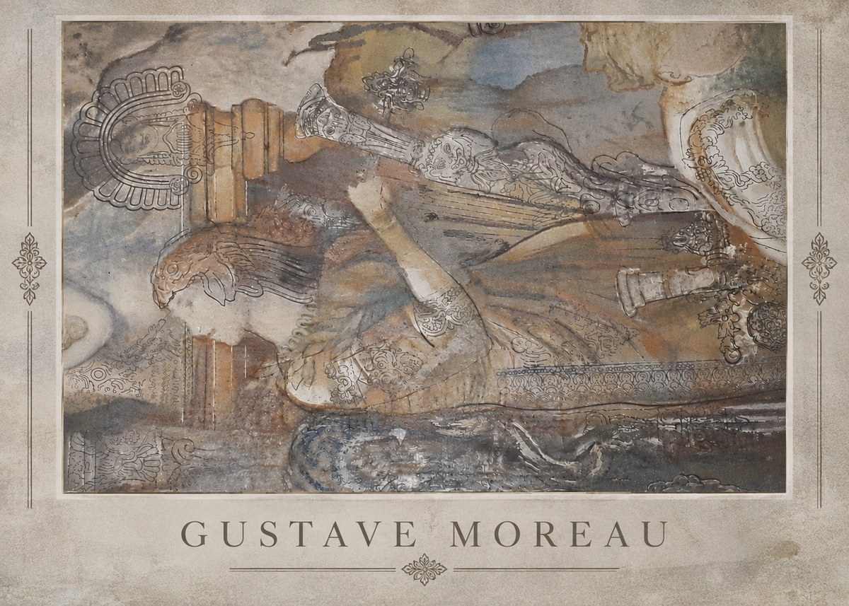 Gustave Moreau Study for the Triumph of Death No5 - Póster