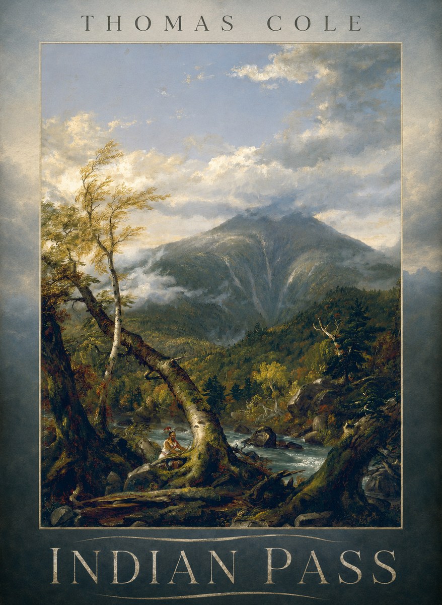 Thomas Cole Indian Pass I No6 - Póster