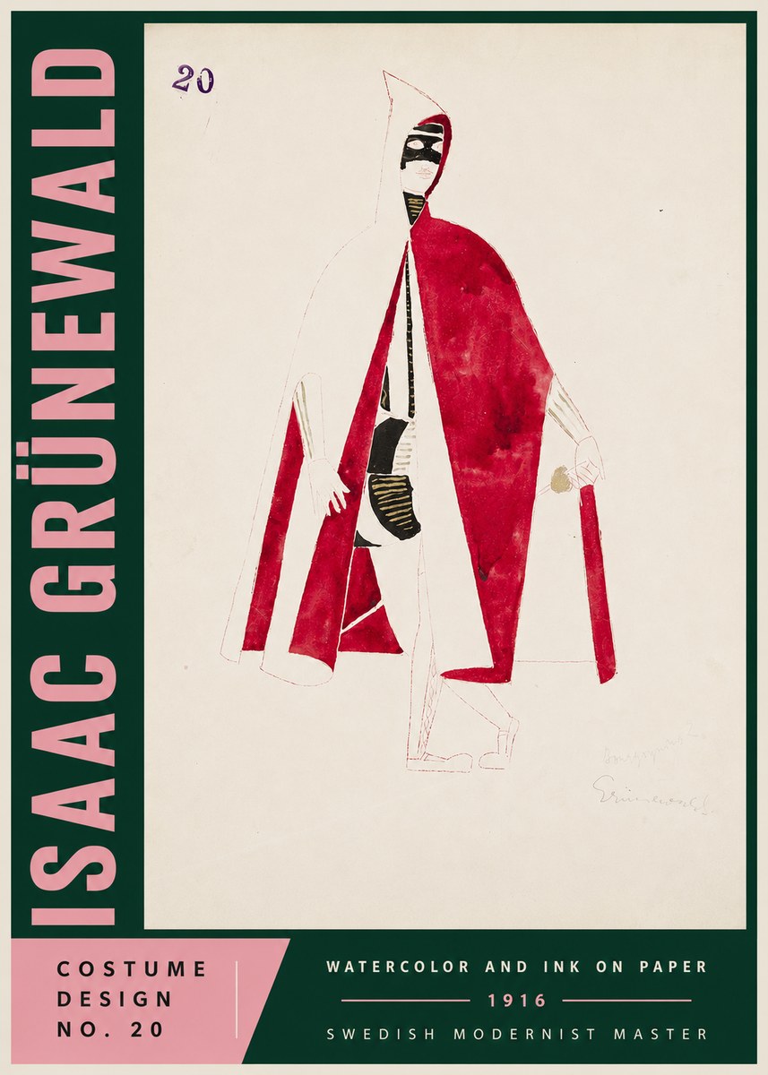 Isaac Grünewald Costume Design No. 20 No4 - Póster