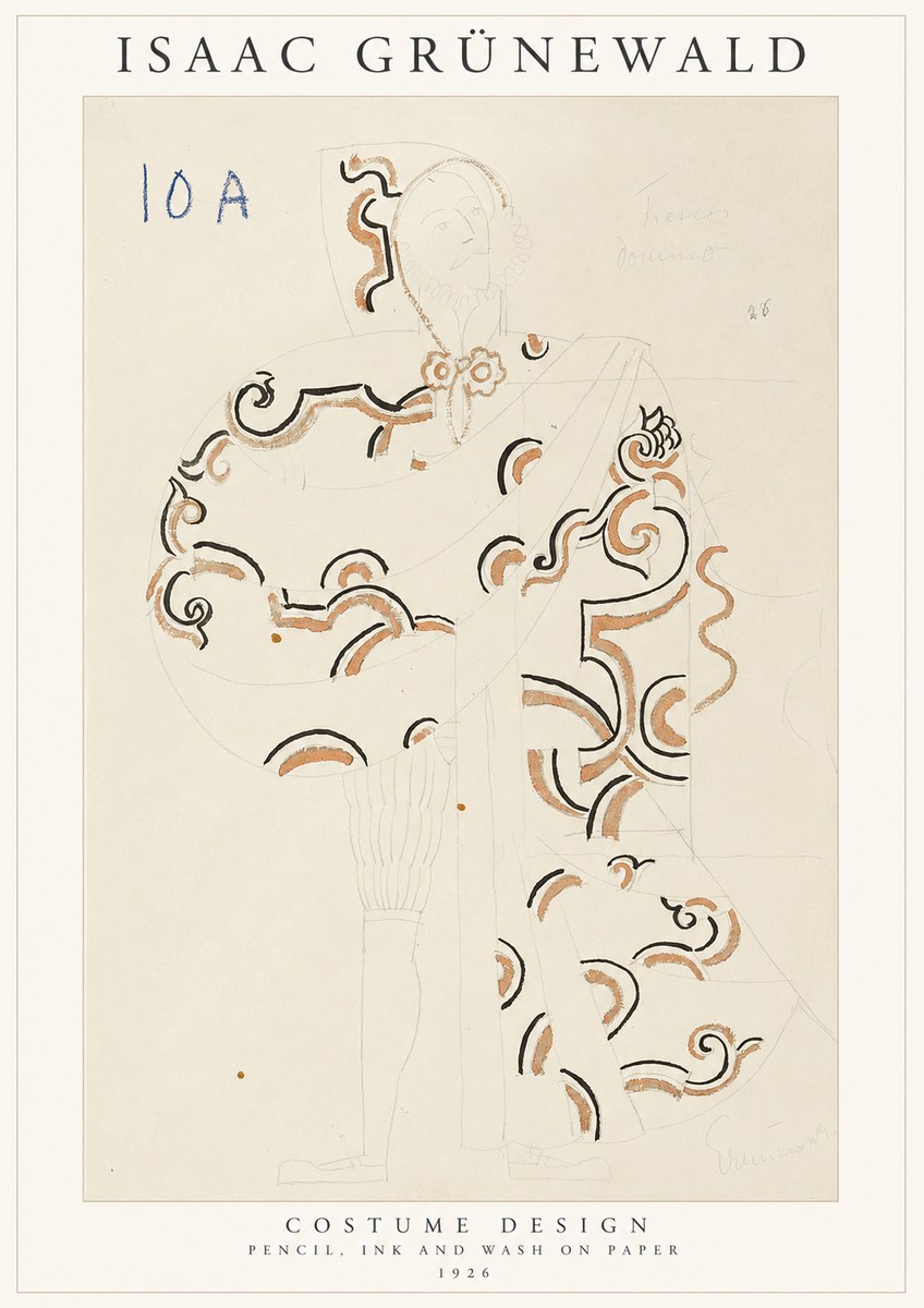 Isaac Grünewald Costume Design VIII No1 - Póster