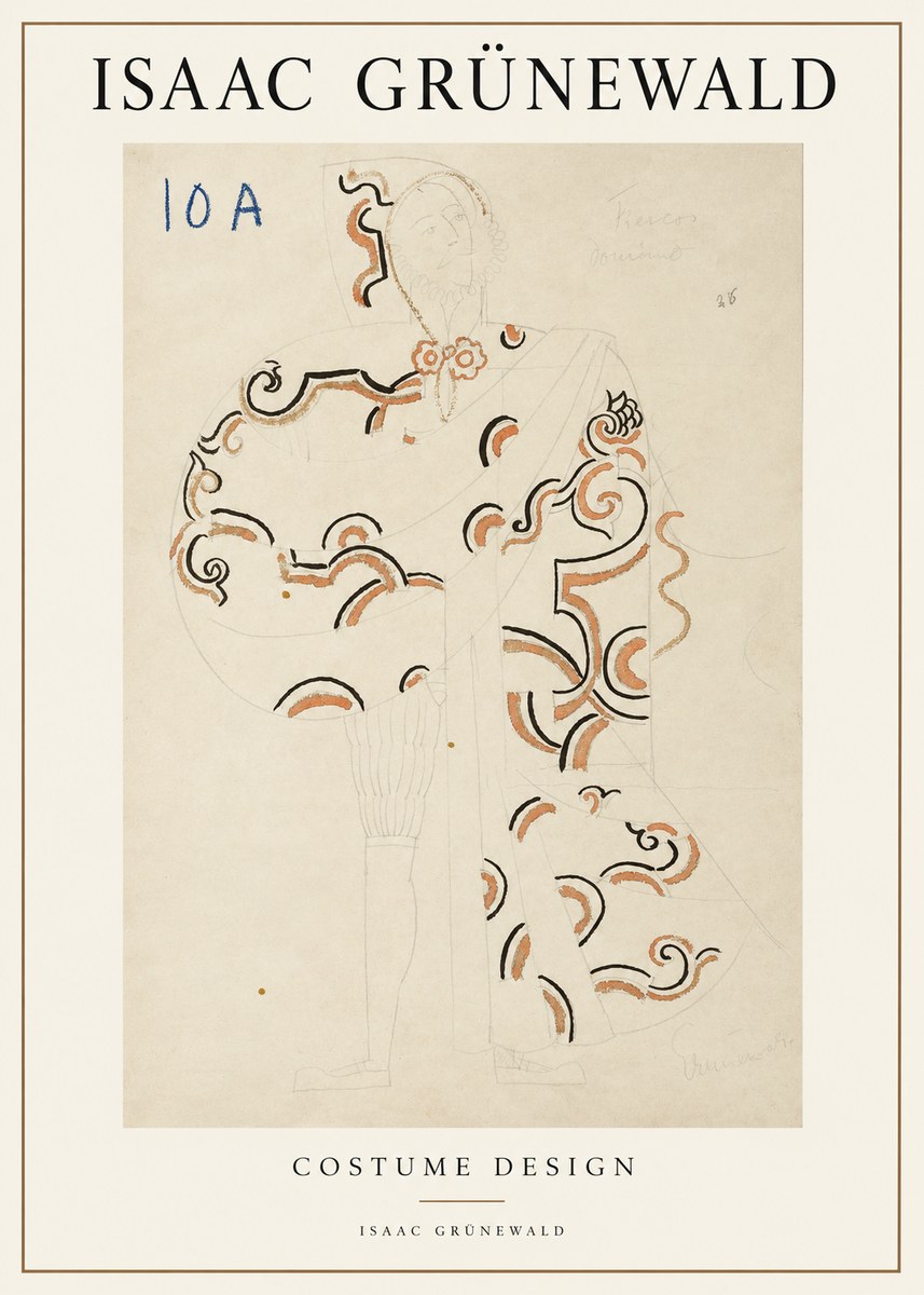 Isaac Grünewald Costume Design VIII No2 - Póster