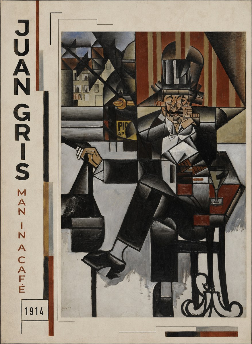Juan Gris Man in a Café No2 - Póster