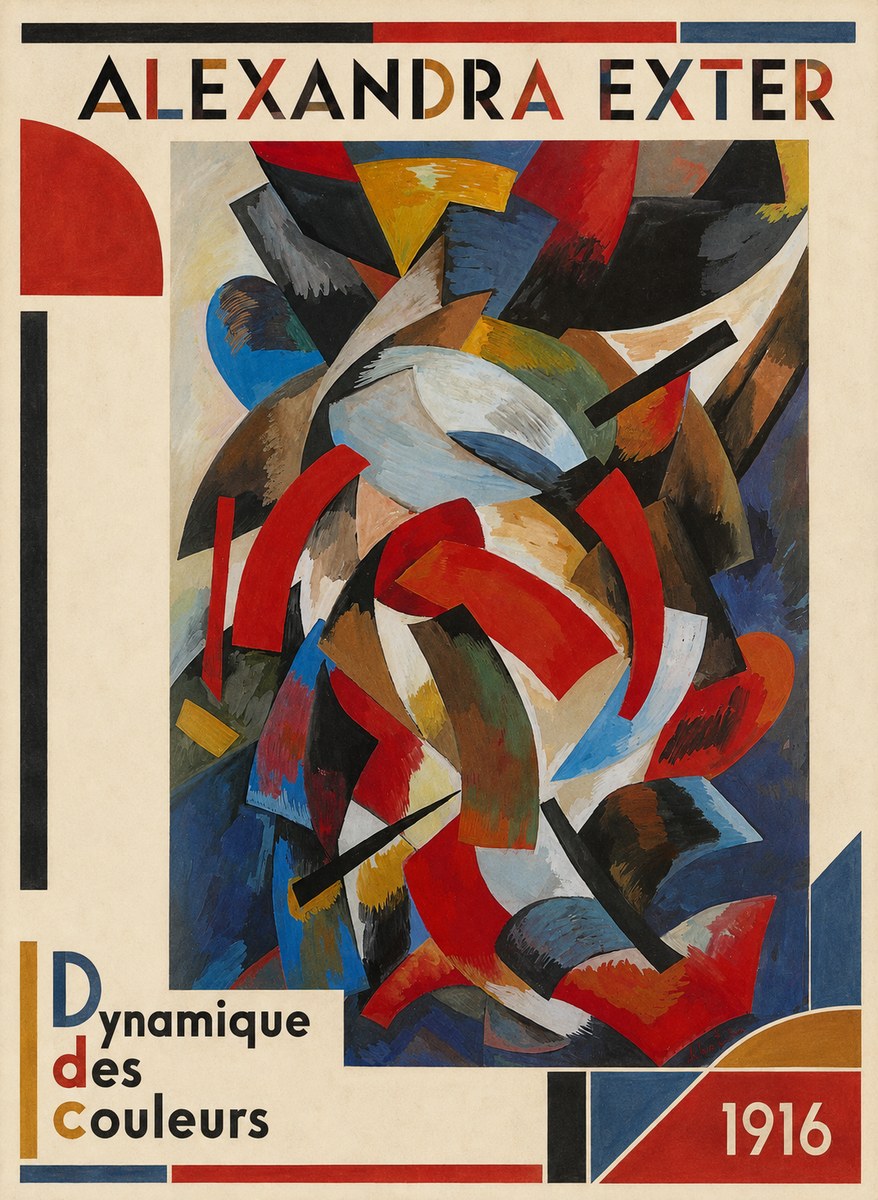 Alexandra Exter Dynamique Des Couleurs 1916 No3 - Póster