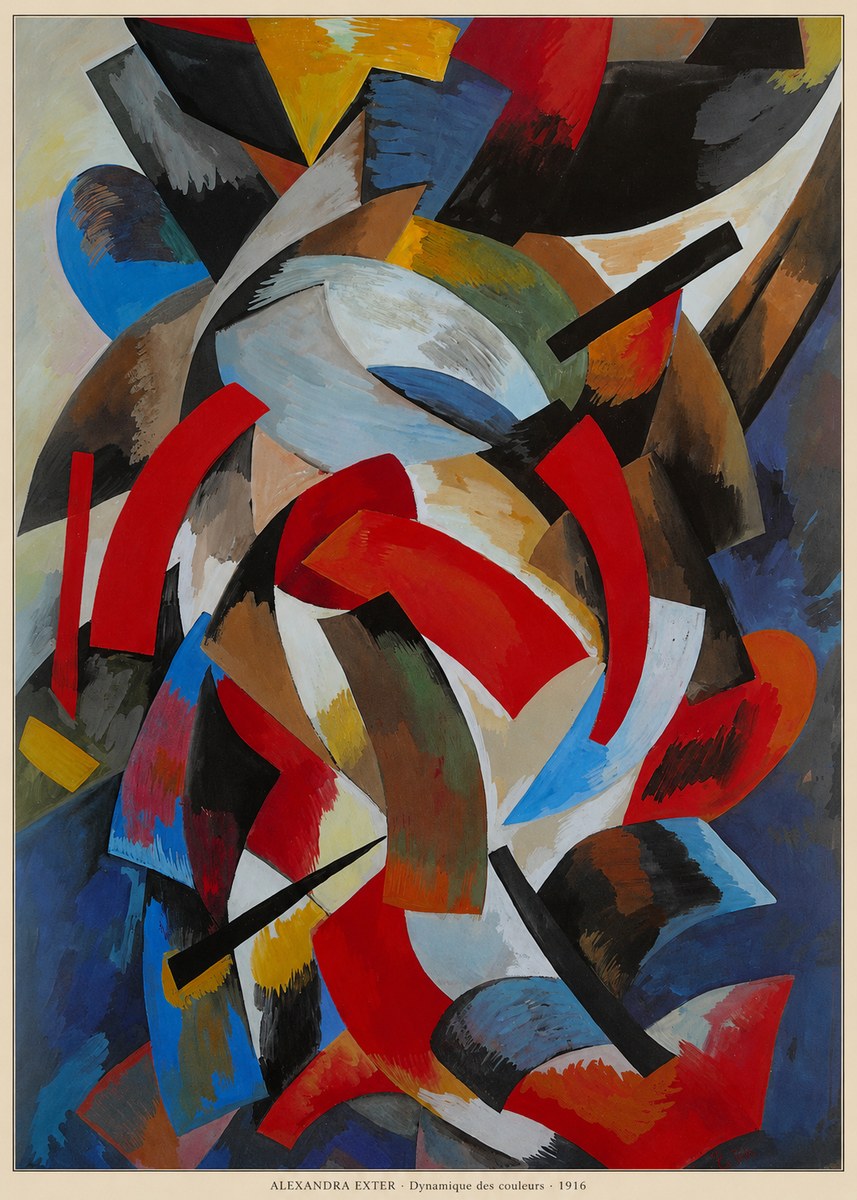 Alexandra Exter Dynamique Des Couleurs 1916 No6 - Póster