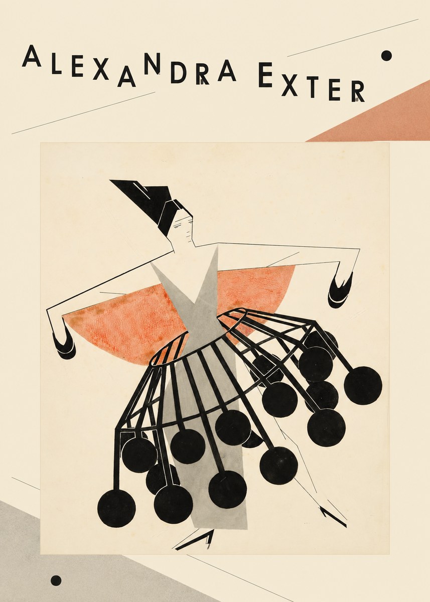 Alexandra Exter Avant-garde Costume Design No3 - Póster