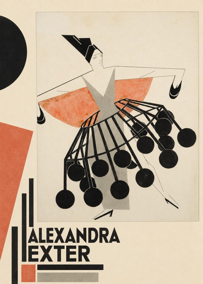 Alexandra Exter Avant-garde Costume Design No5 - Póster
