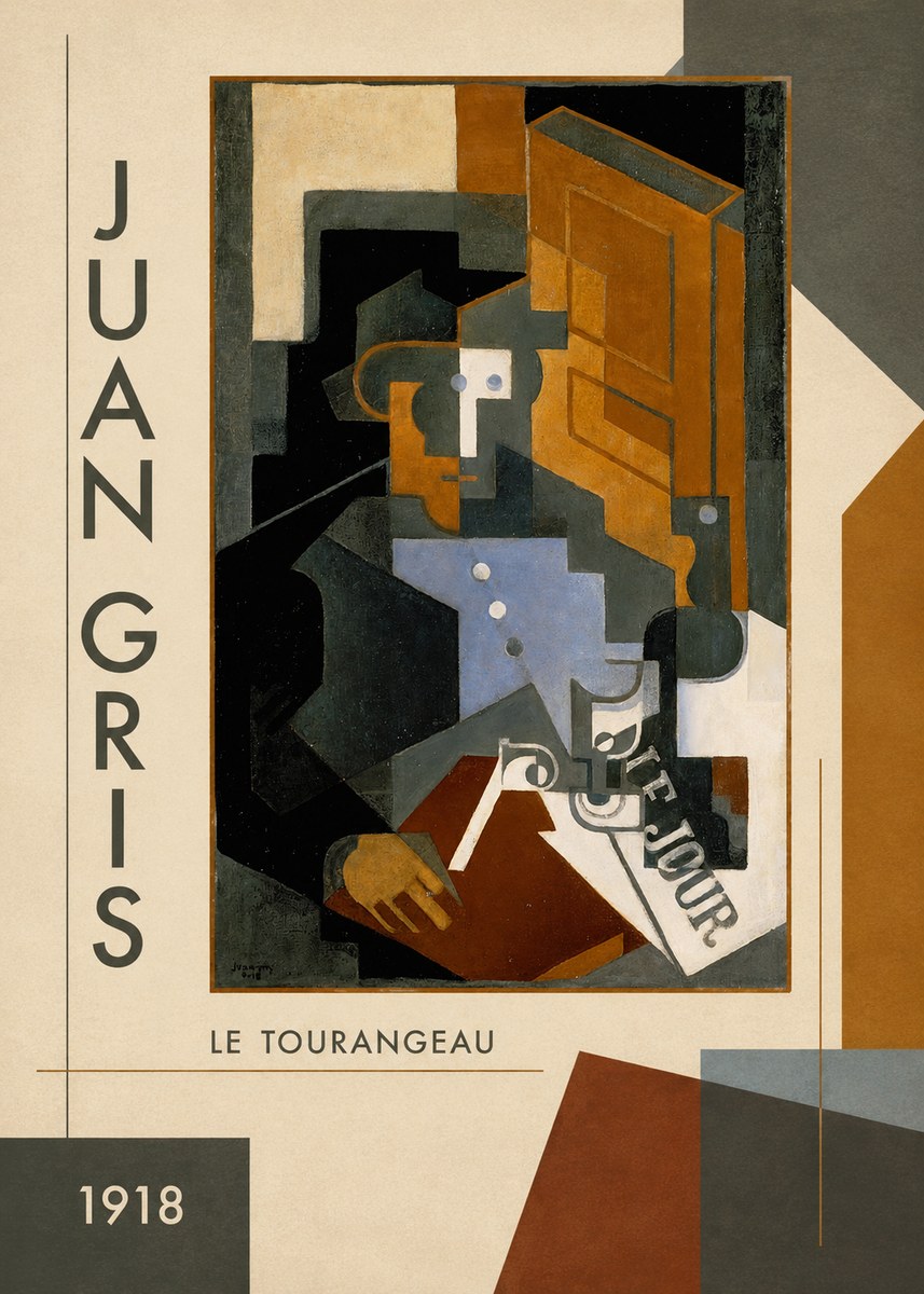 Juan Gris Le Tourangeau No3 - Póster