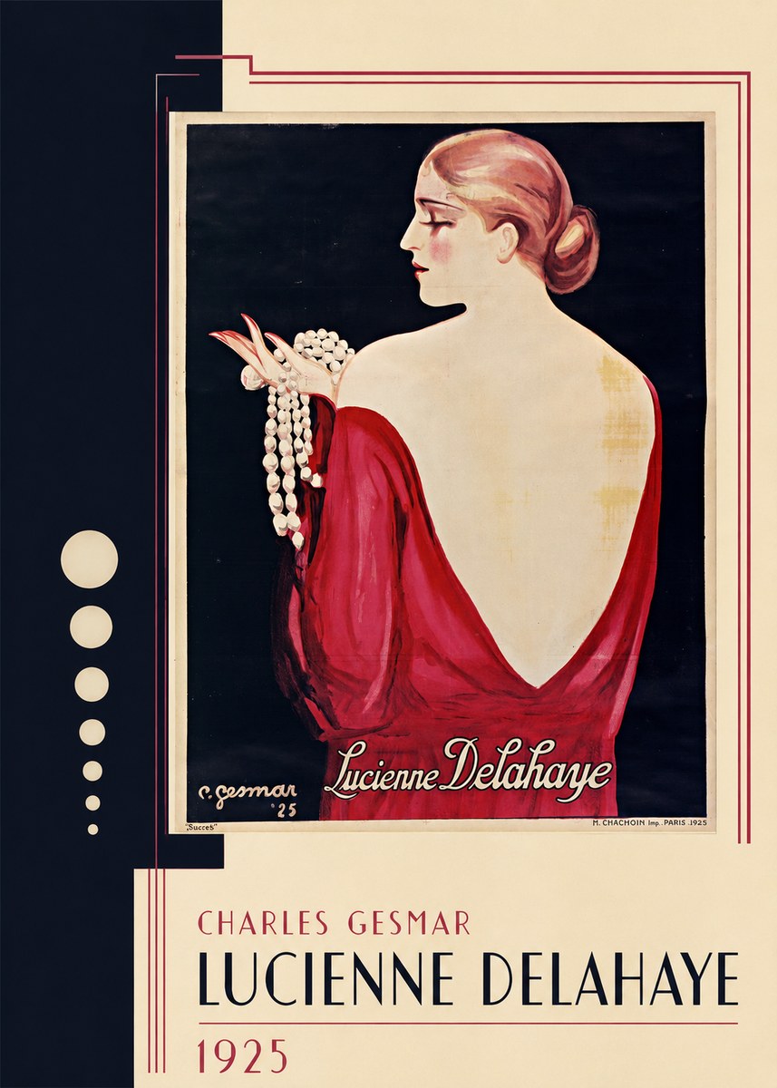 Charles Gesmar Lucienne Delahaye No2 - Póster