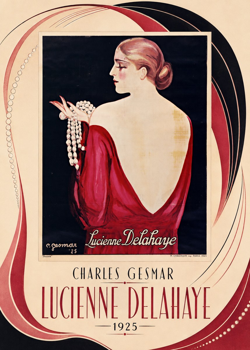 Charles Gesmar Lucienne Delahaye No3 - Póster