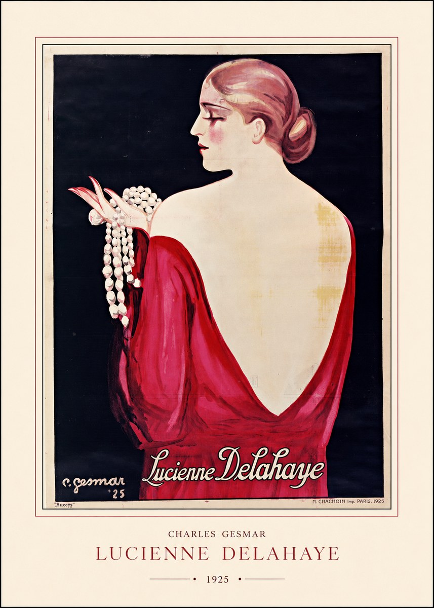 Charles Gesmar Lucienne Delahaye No4 - Póster