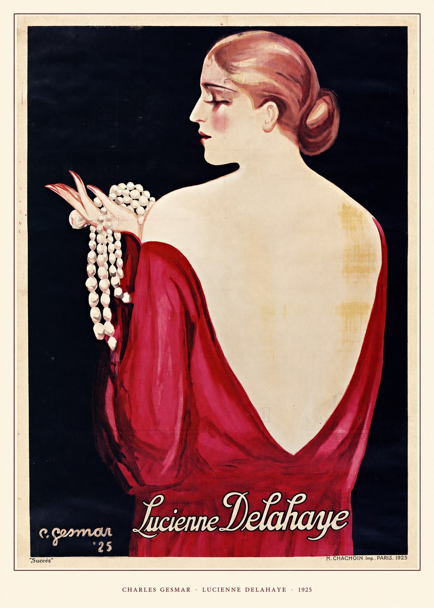 Charles Gesmar Lucienne Delahaye No5 - Póster