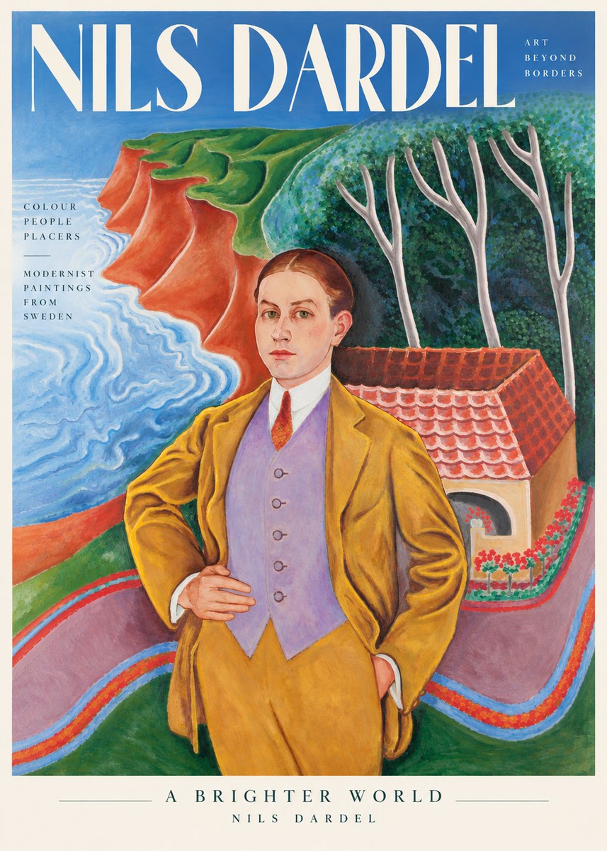 Nils Dardel Portrait in a Southern Landscape No3 - Póster