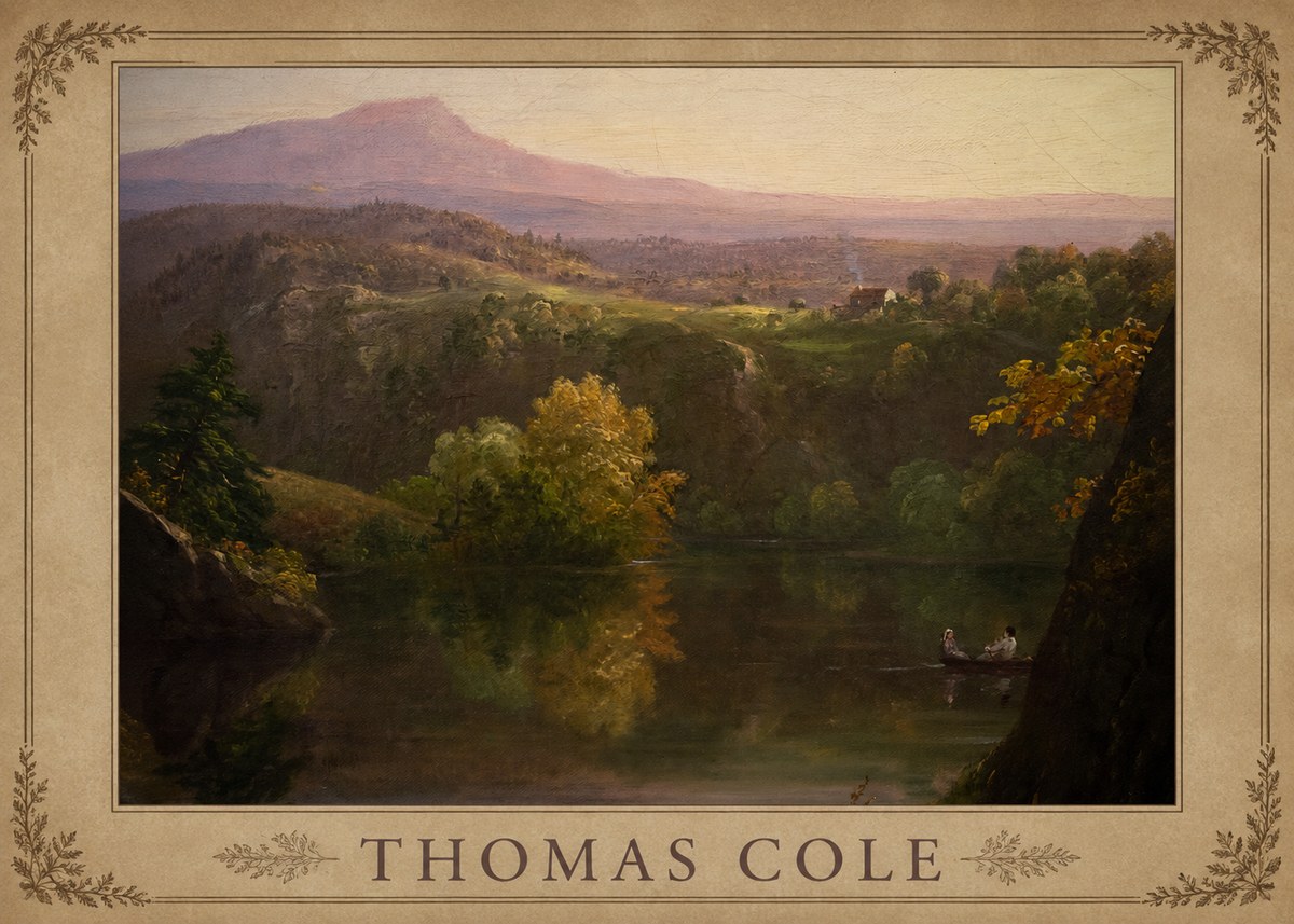 Thomas Cole View of the Catskill Mountains, Early Autumn No4 - Póster
