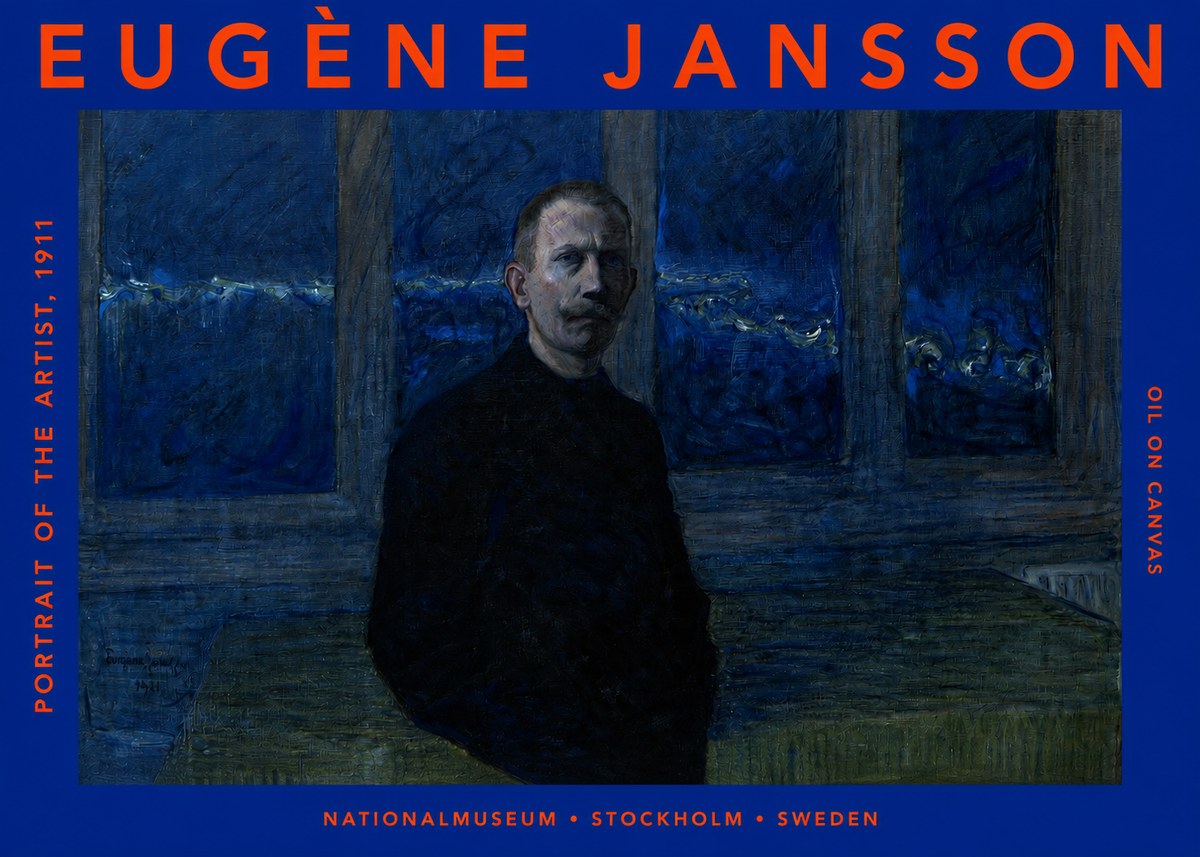 Eugène Jansson Portrait of the Artist, 1911 No2 - Póster