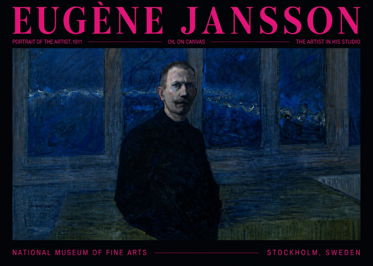 Eugène Jansson Portrait of the Artist, 1911 No5 - Póster