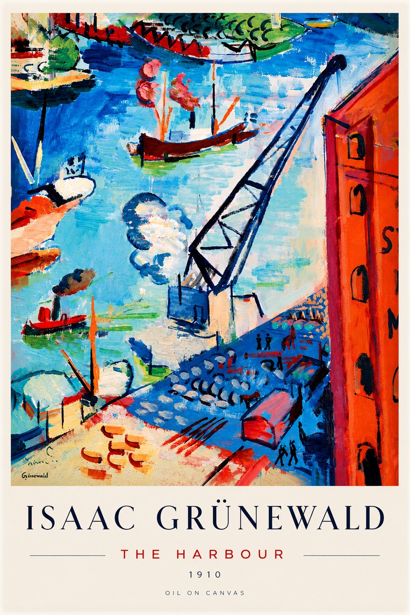 Isaac Grünewald The Harbour No6 - Póster