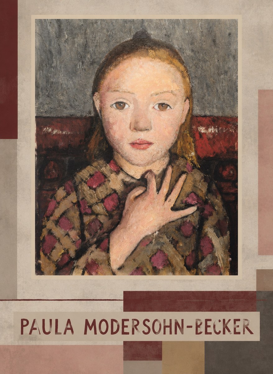 Paula Modersohn-Becker Girl in Checked Blouse No3 - Póster
