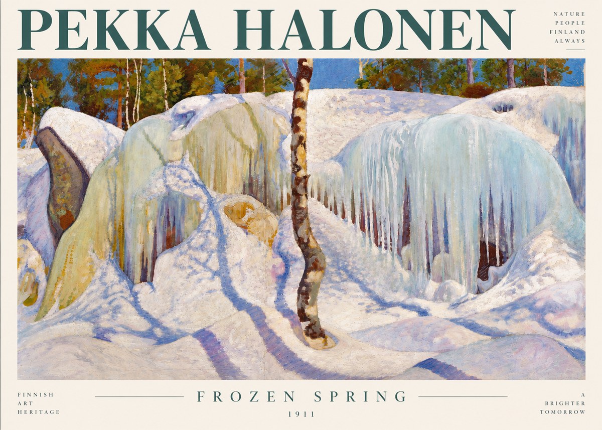 Pekka Halonen Frozen Spring No4 - Póster