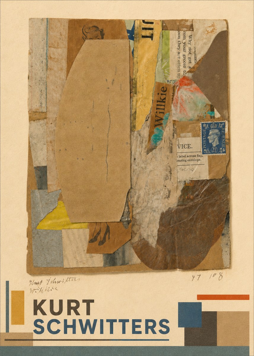 Kurt Schwitters Abstract Merz Collage No2 - Póster