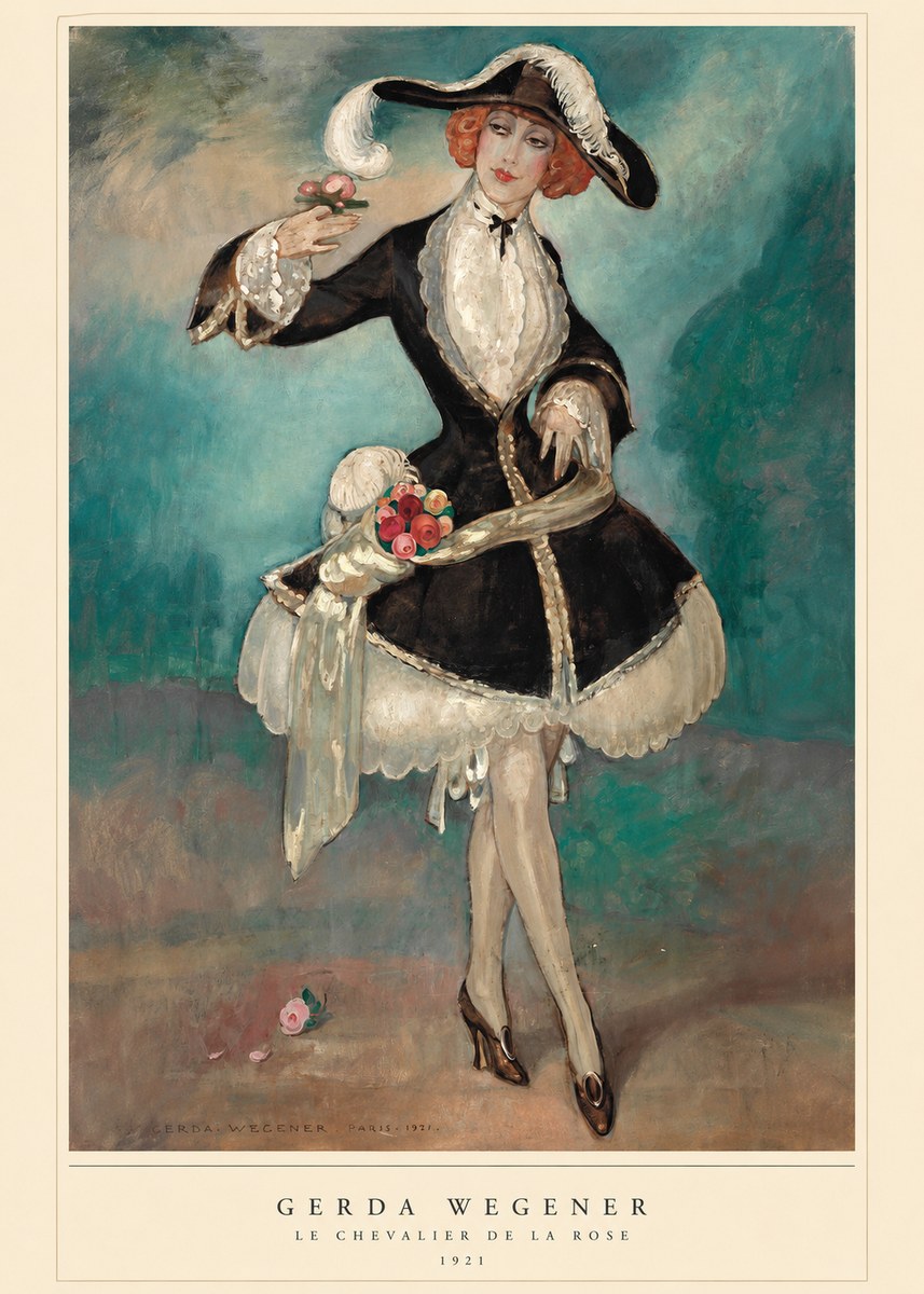 Gerda Wegener Le Chevalier De La Rose No6 - Póster