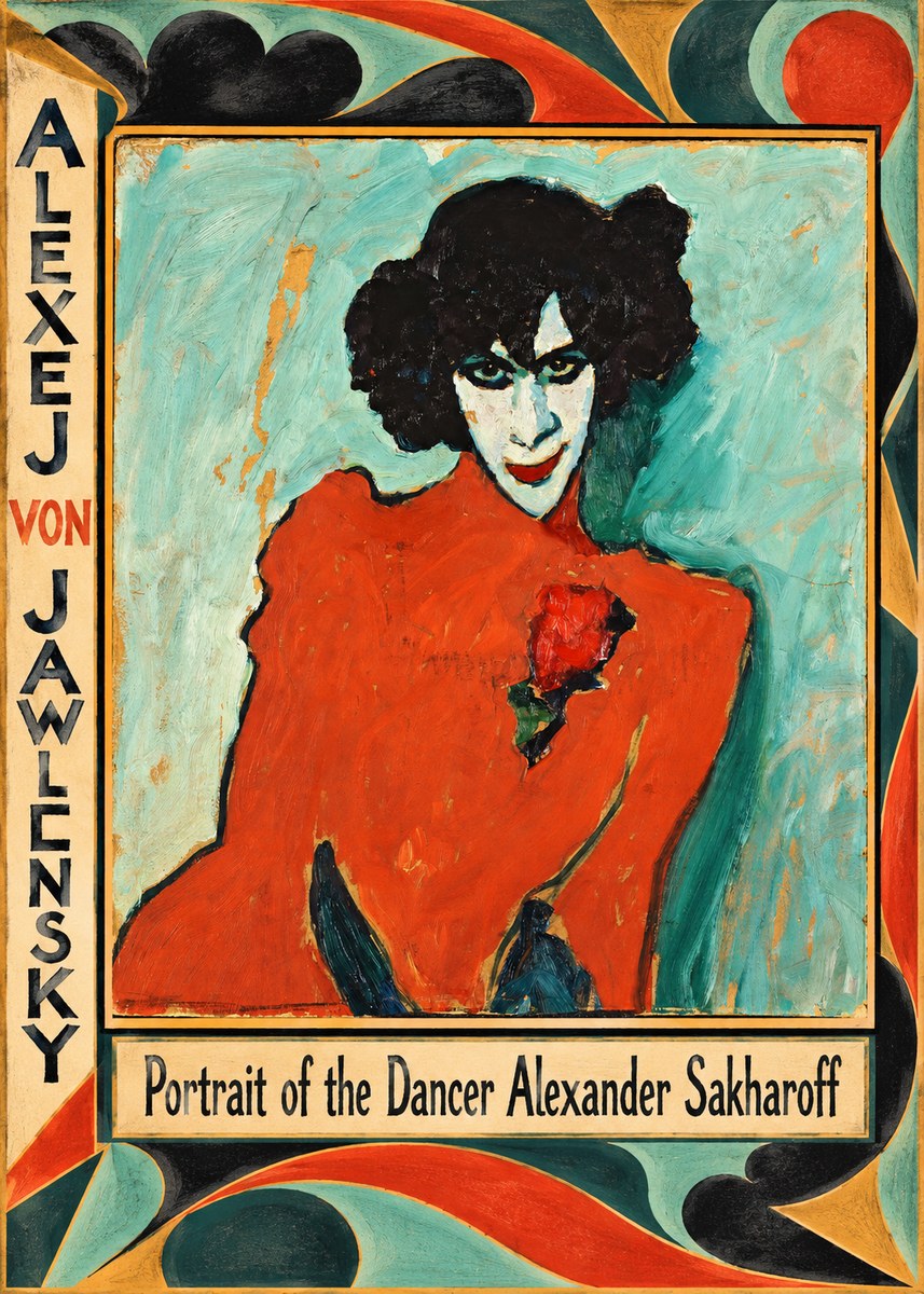 Alexej von Jawlensky Portrait of the Dancer Alexander Sakharoff No6 - Póster