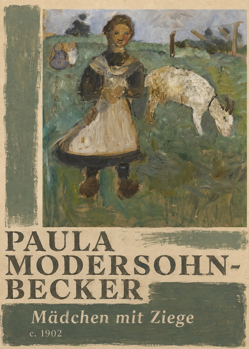 Paula Modersohn-Becker Mädchen Mit Ziege No2 - Póster