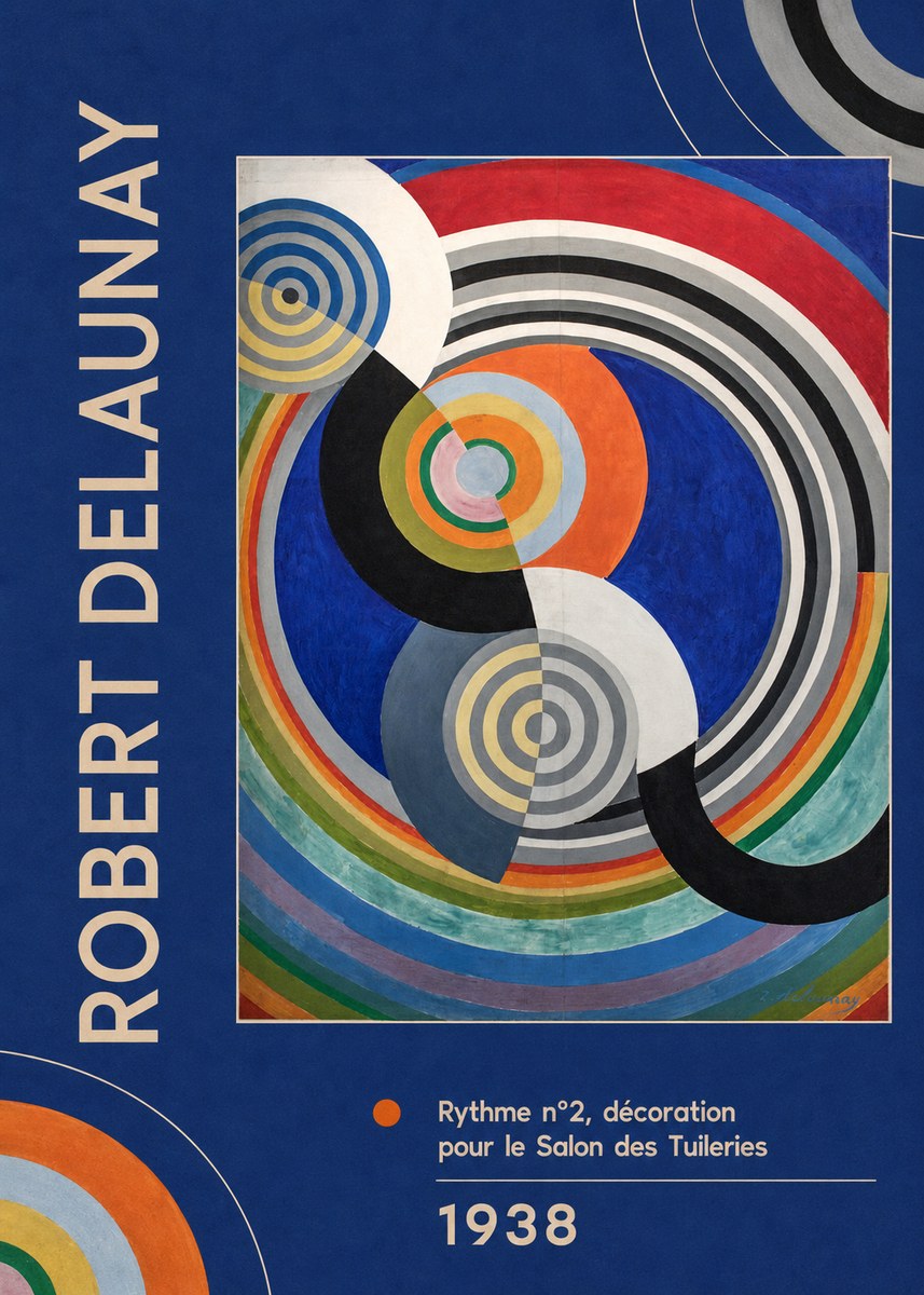 Robert Delaunay Rythme N°2, Décoration Pour Le Salon Des Tuileries No2 - Póster