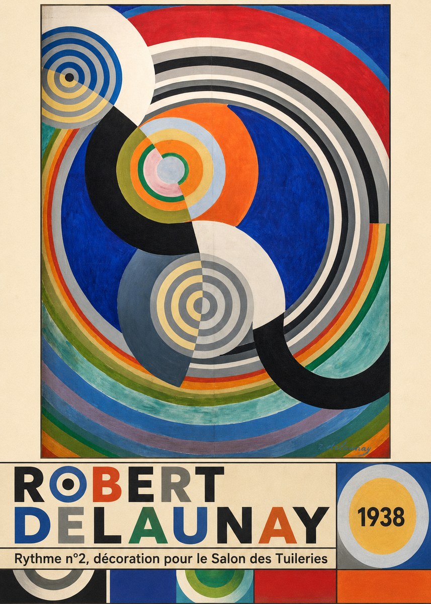 Robert Delaunay Rythme N°2, Décoration Pour Le Salon Des Tuileries No6 - Póster